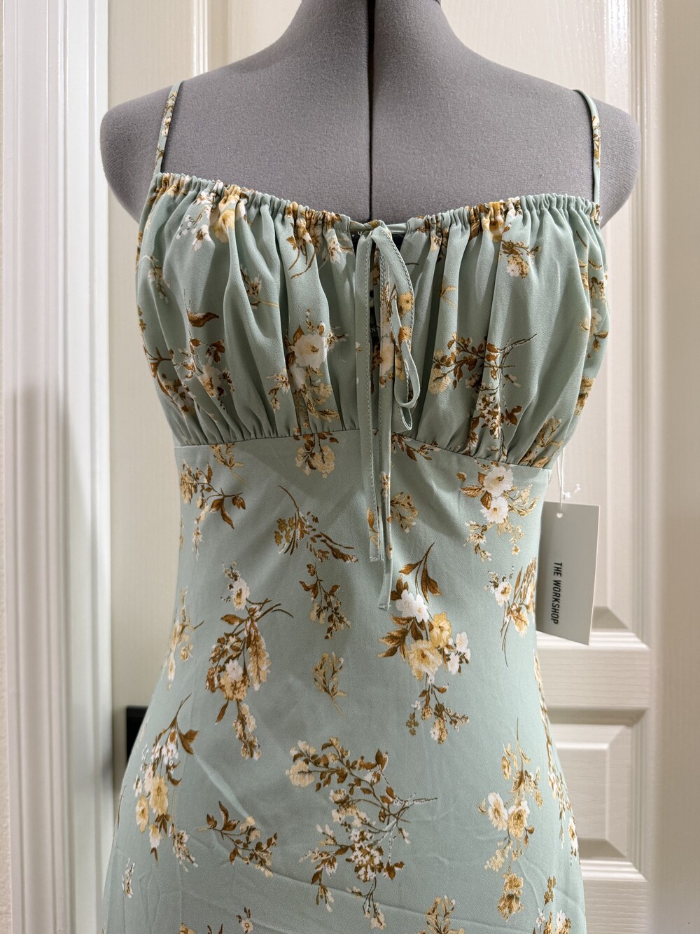 New Floral Green Slip Dress - Picture 2 of 4